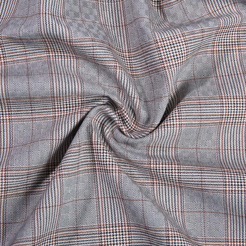 FX55289 Populær Polyester Rayon Spandex garn farget sjekkdesign som passer stoff